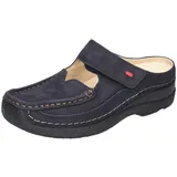 WOLKY Comfort Extra Komfort Roll Slipper - 13800 Nubukleder blau - 41 - 41 EU