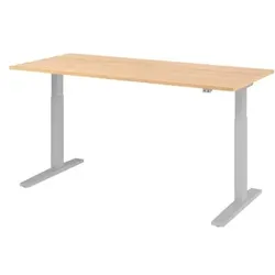 Schreibtisch höhenverstellbar 1800x800x700 Platte Eiche