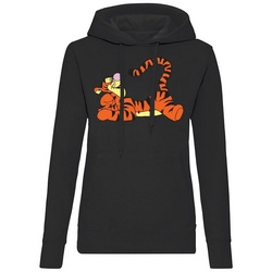 Blondie & Brownie Hoodie Damen Tigger winnie pooh Hoodie mit Kapuze schwarz L