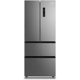 Midea MERF402FIE02 Kühl-/Gefrierkombination French Door, 178cm Höhe, 70,3cm Breit/WiFi-Steuerung/NoFrost,Vario Box, Inverter Kompressor/ 244L Kühlteil,147L Gefrierteil