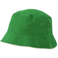 Myrtle Beach Trendiger Hut aus weicher Baumwolle Dark-Green/beige, Gr.