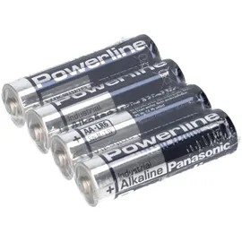 Panasonic 1,5V Panasonic AA Powerline Mignon Batterie LR6 4er Folie