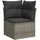 vidaXL Garten-Lounge-Set 9-tlg. grau