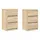 vidaXL Nachtschrank mit 3 Schubladen 39 x 35 x 65 cm Braun