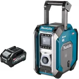 Makita MR 007 GM1 Akku Baustellenradio 12 - 40 V max. Bluetooth DAB+ USB + 1x Akku 4,0 Ah - ohne (DAB+, FM, Bluetooth), Radio, Schwarz