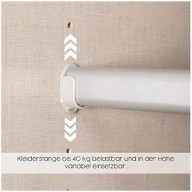 Rauch Drehtürenschrank Holmes 136 x 197 x 54 cm Grau