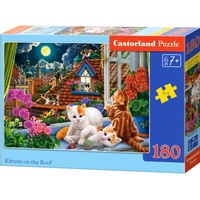 Castorland Kittens on the Roof Puzzle 180 Teile (180 Teile)