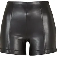 URBAN CLASSICS Synthetic Leather Shorts, Black, M
