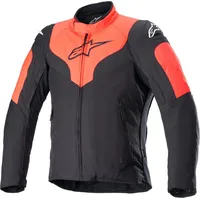 Alpinestars RX-3 Wasserdichte Motorrad Textiljacke, schwarz-rot, Größe M für