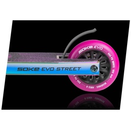 SOKE Kickboard Roller Extreme Scooter SOKE EVO STREET Schwarz Neochrome