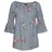 LASCANA Carmenbluse mehrfarbig 36