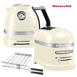KitchenAid Artisan Wasserkocher + Toaster Mandel/Creme