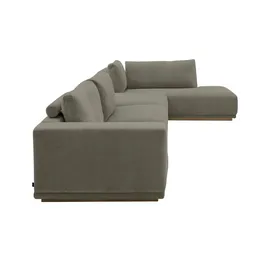 Musterring Eckcouch Mikrofaser 3-Sitzer Beige