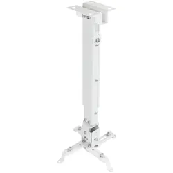 Tooq Universal-Deckenhalterung für Projektor - Kipp- und schwenkbar - Max. Gewicht 20Kg - Weiß PJ2012T-W