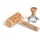 Marcato Kekszubereitungs-Set, Weihnachtsthema, Teigrolle für Kekse, 65 mm, Sterne-Form + Weihnachts-Rezeptbuch, hergestellt in Italien, Modell: Christmas Cookies