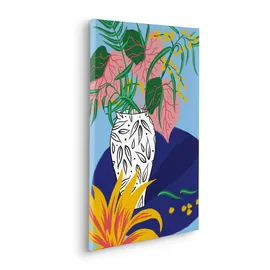 KOMAR Canvasbild Funky Vase - 60 cm - Bild Auf Keilrahmen - Modern