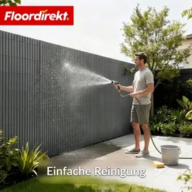 casa pura Sichtschutzelement 100 x 500 cm Grau PVC