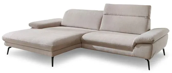 ComfortPlan Ecksofa Vigo Stoff Beige Ecru