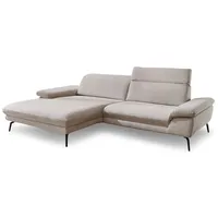 ComfortPlan Ecksofa Vigo Stoff Beige Ecru