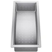 Blanco Resteschale rechts Edelstahl Weiß Handbetätigung 420 x 100 mm