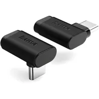 Hama USB-C-Winkeladapter 90°, USB 3.2 Gen2, 10 Gbit/s, 5 A, 240 W, 2er Set