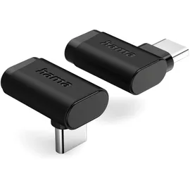 Hama USB-C-Winkeladapter 90°, USB 3.2 Gen2, 10 Gbit/s, 5 A, 240 W, 2er Set