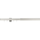 ondeco Vorhangschiene ausziehbar Gardinenschiene innenlauf Gardinenstange Deckenmontage modern 1-Lauf Edelstahl-Optik, 120-210 cm