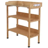 Outsunny Pflanztisch 76 x 37 x 89 cm Braun