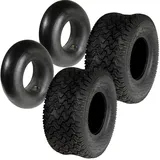 Helo24 2x Reifen inkl. Schlauch 18x8.50-8 Rasentraktor Reifendecke 4pr Aufsitzmäher S2