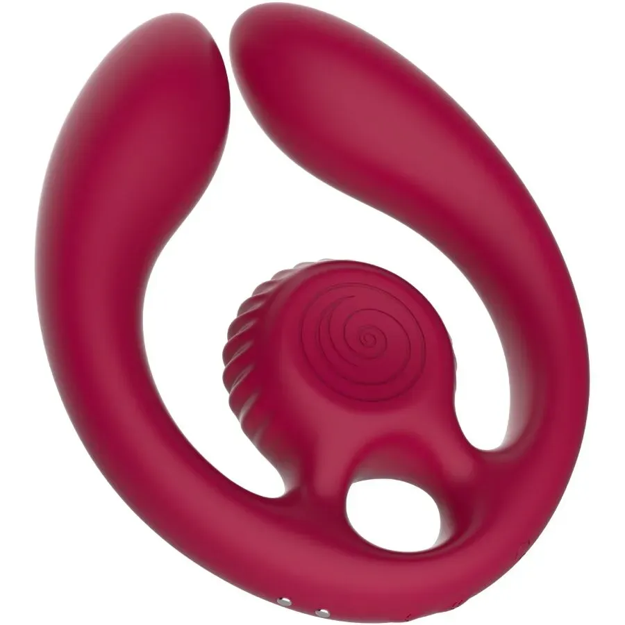 SNAIL VIBE - Gizi Duo Paarstimulator mit Fernbedienung Burgund