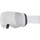 Uvex Unisex scribble FM sph Skibrille, white/silver-clear, one size