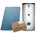Solaranlage Paket Flachkollektoren FK200-3 7 02m2 Solarspeicher 400 l Flachdach