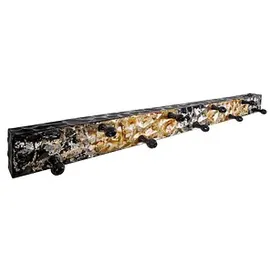 Haku-Möbel Garderobenleiste Haku Schwarz-Gold Metall