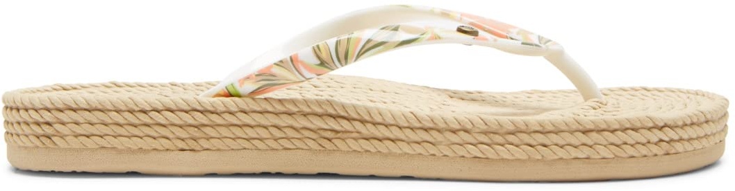 Roxy Damen South Beach Sandale, White/PINK/Multi, 38 EU
