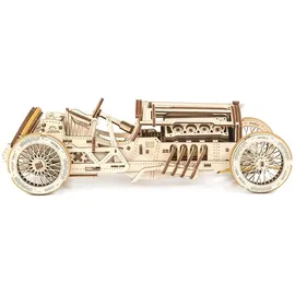 UGEARS Mechanischer Holzmodell-bausatz U-9 Grand Prix Auto 348 Teile