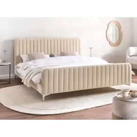 Beliani Lunan 180 x 200 cm Hellbeige