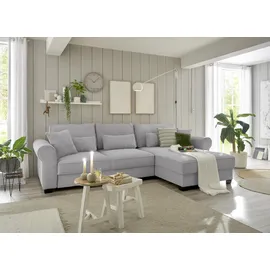 ed exciting design Eckcouch Polyester 3-Sitzer Grau