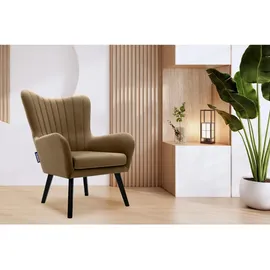 Konsimo Sessel Gadi ¦ beige ¦ Maße (cm): B: 76 H: 100