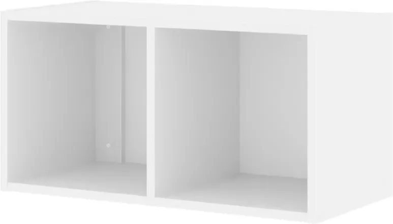 Galano Nice 2-Cube Multifunktionales Regal - Weiß, L 61,4 x B 29,4 x H 31,5 cm, für Schlafzimmer und Wohnzimmer
