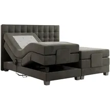 MKS Meble Motor Boxspringbett mit Bettkasten ¦ grau ¦ Maße (cm): B: 188 H: 118