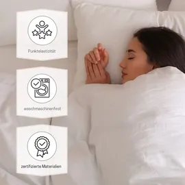 MSS e.K. Komfortschaum Matratzentopper 140 x 190 cm | optimale Körperanpassung | Mattress Topper 140x190 | designed und produziert in Deutschland