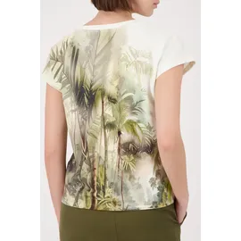 Monari T-Shirt mit Tropik-Design Mehrfarbig 40