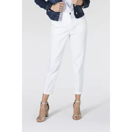 MAC Chino Turn Up aus Stretch Gabardine in Weiß-D38