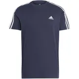 adidas Herren Shirt Essentials Single Jersey, T-Shirt Blau Weiss