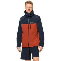 Jack Wolfskin Windjacke Desert Wind (winddicht, wasserabweisend, PFC-frei) rot Herren