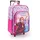 Perletti Frozen Kindergartenrucksack Mädchen 3 4 5 6 Jahre - Eiskönigin Kinderrucksack mit 2 Rollen - Kleinkind Rollrucksack Trolley Backpack Kindergarten mit Anna ELSA - 40x24x15 cm