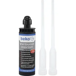 beko Verbundmörtel Set: Verbundmörtel 165 ml + 2 Zwangsmischer