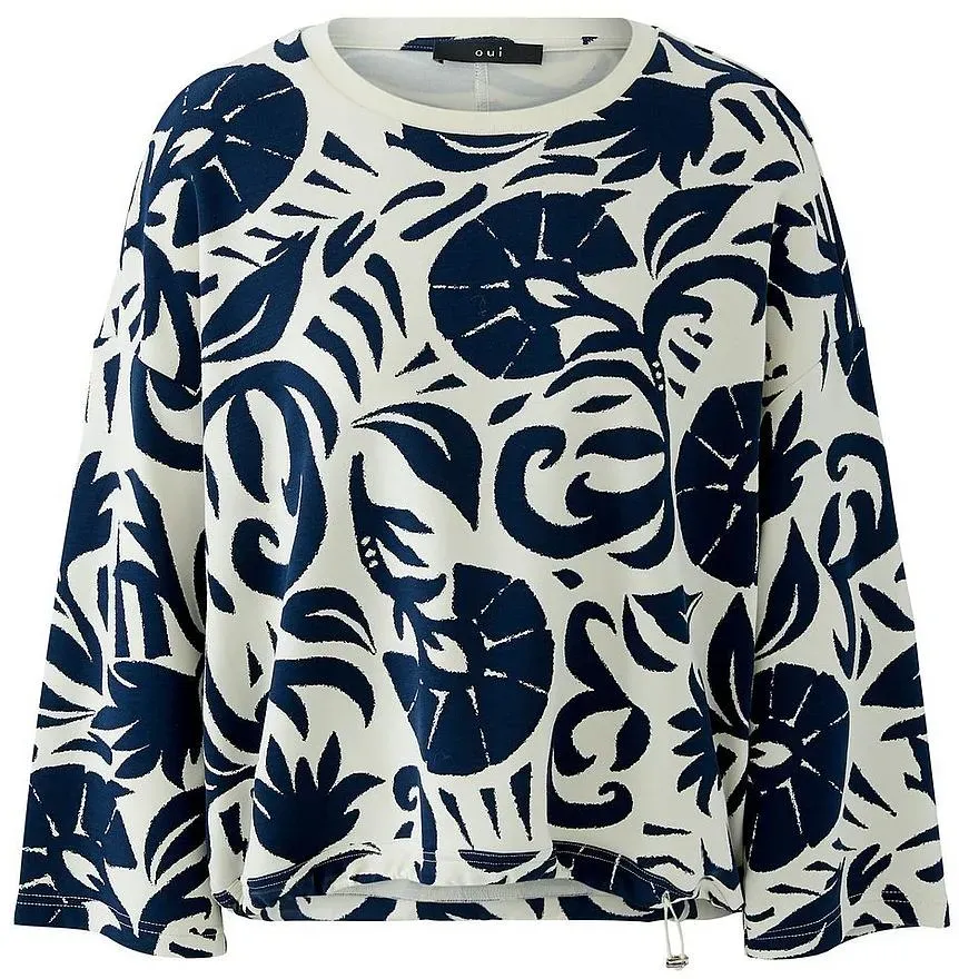 Sweatshirt 3/4-Arm oui weiss, 36
