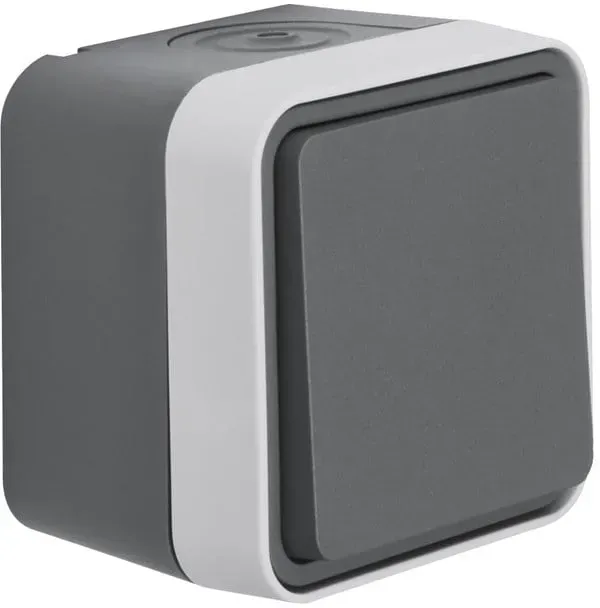 Switch no contact surface mounted grey w1