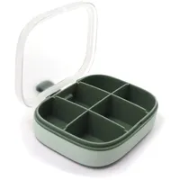Pillen-Organizer, Tablettenbox, Pillendose 6 Fächer Handlicher Medikamentenbox, Reise Pillendose zur Aufbewahrung von Vitaminen, Fischöl oder kleinen Tabletten